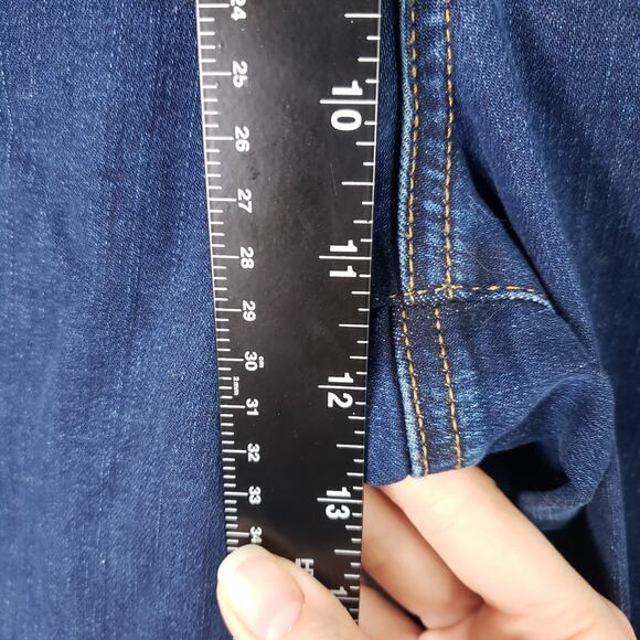 NYDJ Marilyn Straight Jeans Womens Size 16 Quinn Blue Hi-Rise Workwear Plus NWT - Picture 10 of 13